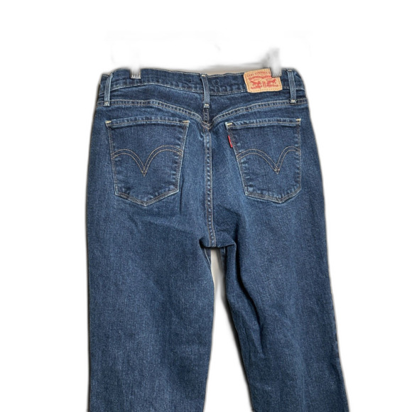 Levi’s 515 Bootcut Women’s Jeans Size 8 Blue Denim Mid Rise Flare Leg USA - Picture 4 of 8